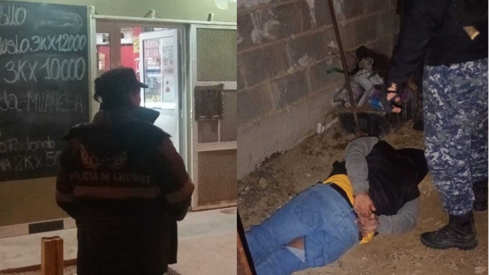 Tres hombres de Trelew fueron detenidos tras un violento robo armado en un comercio de Puerto Madryn