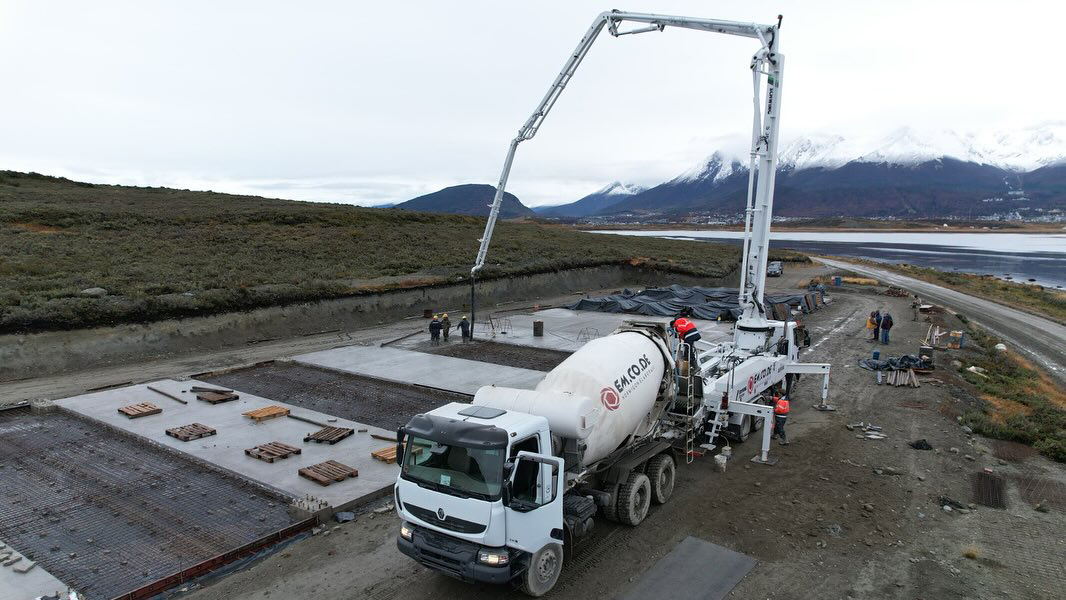 Construyeron la platea donde funcionará la Base Naval Integrada en Ushuaia