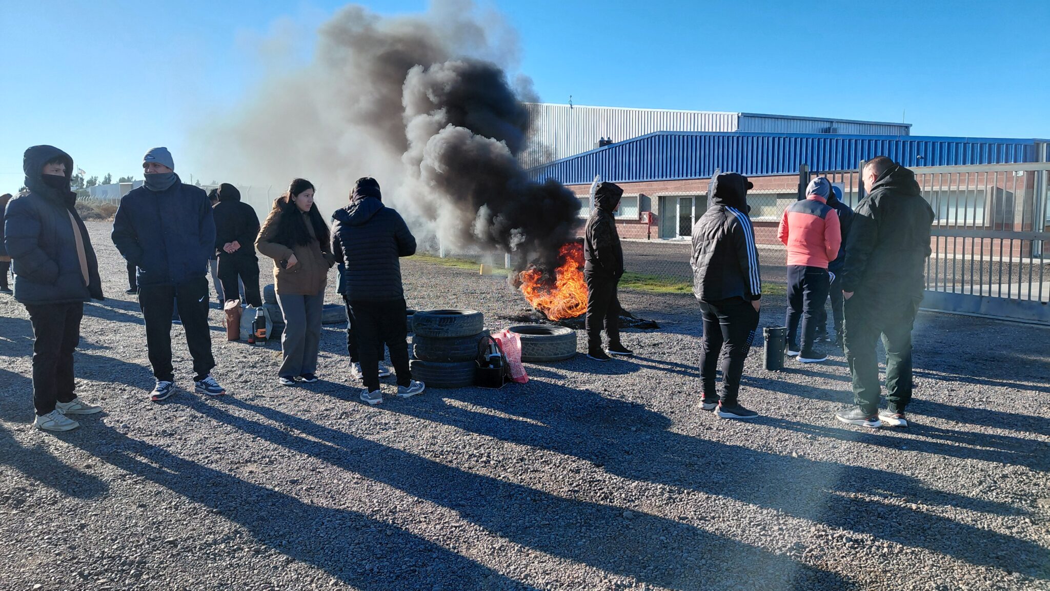 Trabajadores de Greciamar realizaron una manifestación pacífica