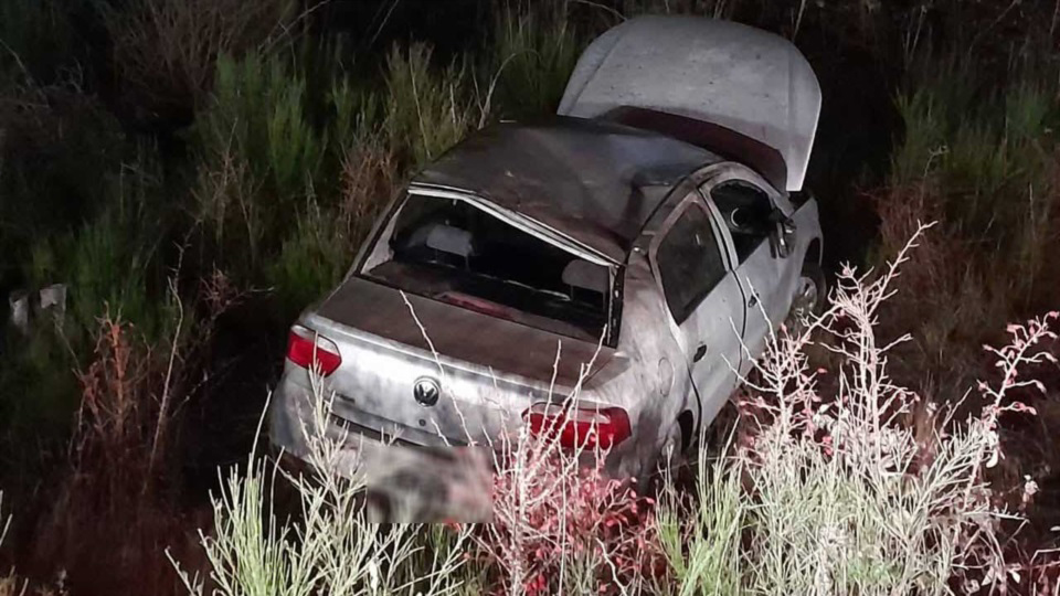 Vuelco sin lesionados en Ruta 40