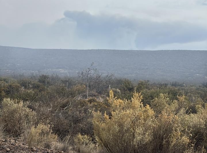 El incendio rural “Loma Blanca” sigue activo