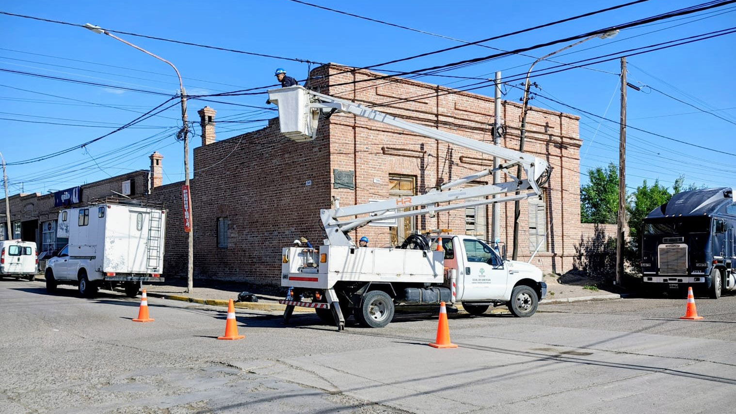 Nuevas redes de energía en la zona norte de Puerto Madryn