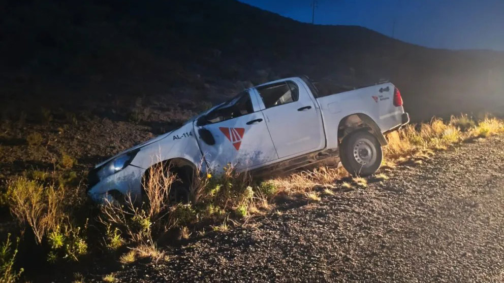 Vuelco con un herido en la Ruta 26 cerca de Rada Tilly