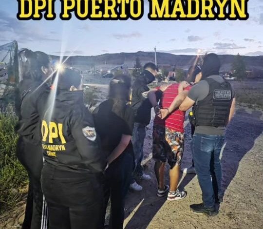 Detuvieron en Puerto Madryn a dos prófugos buscados por la Justicia de Neuquén