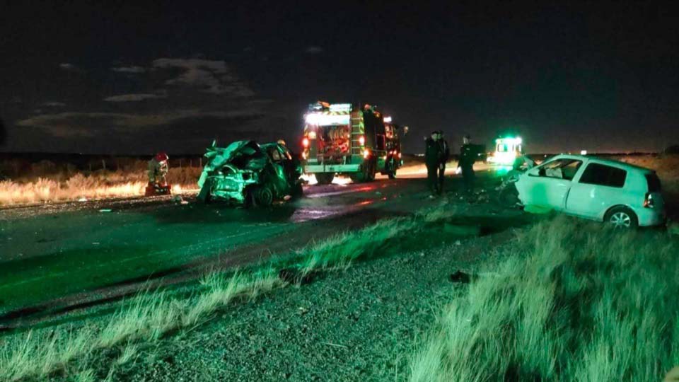 Cinco heridos tras un choque en la Ruta 25