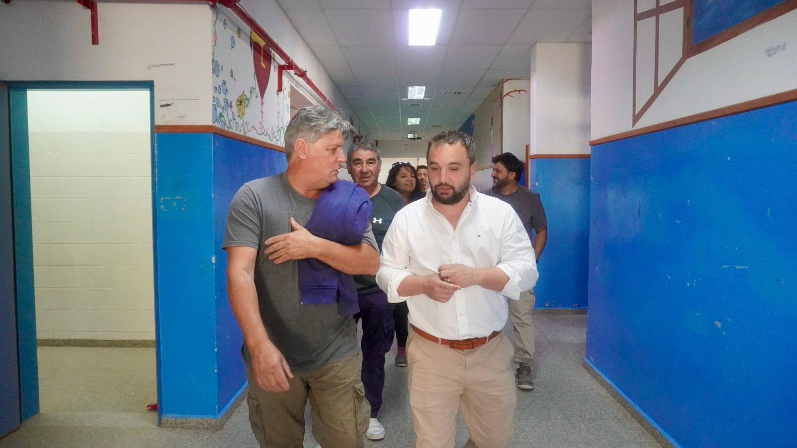 Obras de gas y calefacción en las escuelas de Puerto Madryn