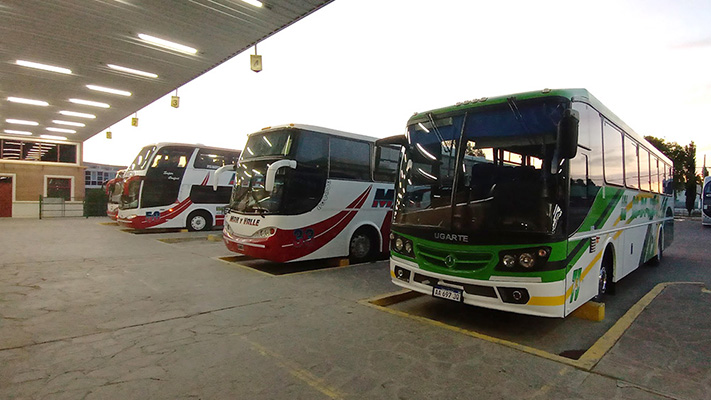 Paro de transporte interurbano desde mediodía