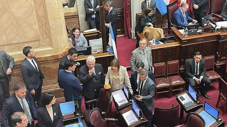 Cayó la sesión del Senado bajo el efecto Adorni