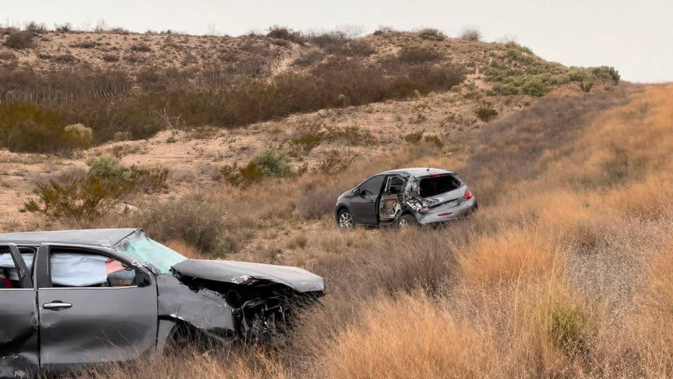 Violento incidente vial en la Doble Trocha Trelew-Puerto Madryn