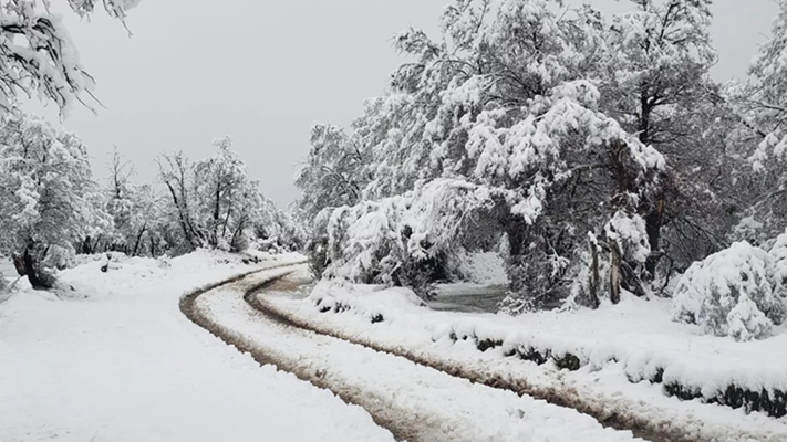 Alerta amarilla por nevadas en la cordillera de Chubut